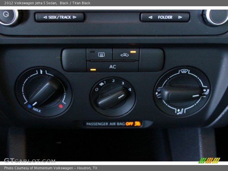 Black / Titan Black 2012 Volkswagen Jetta S Sedan