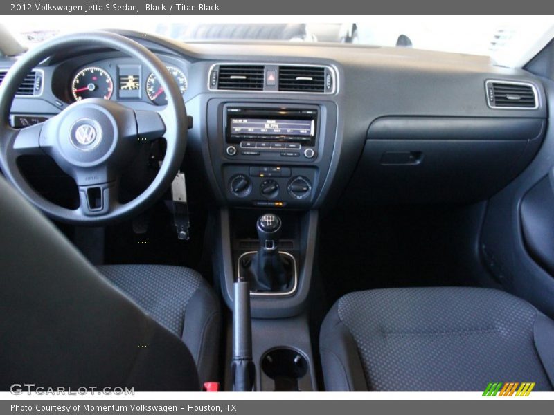 Black / Titan Black 2012 Volkswagen Jetta S Sedan