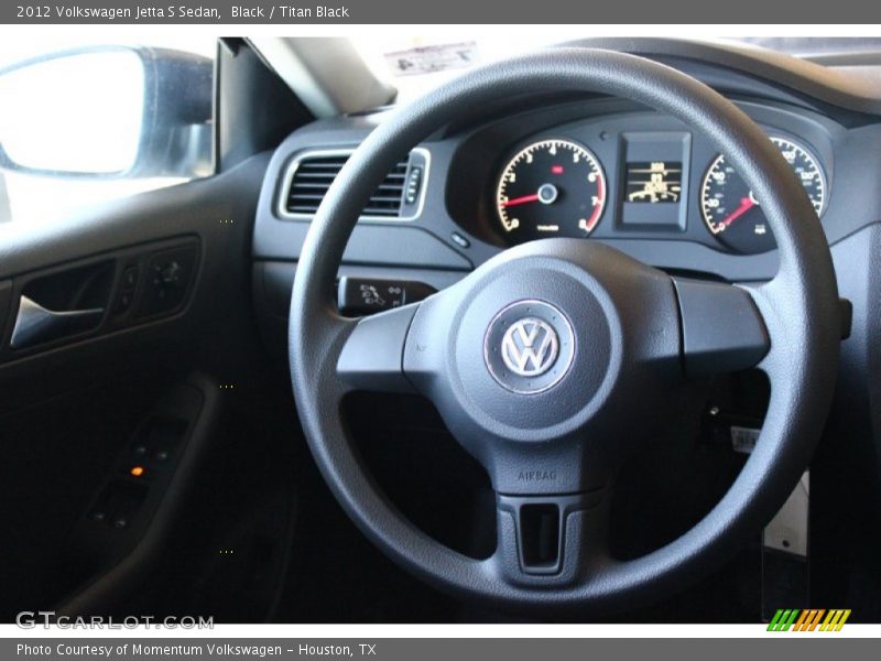 Black / Titan Black 2012 Volkswagen Jetta S Sedan