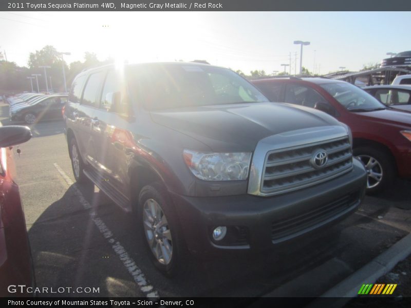 Magnetic Gray Metallic / Red Rock 2011 Toyota Sequoia Platinum 4WD