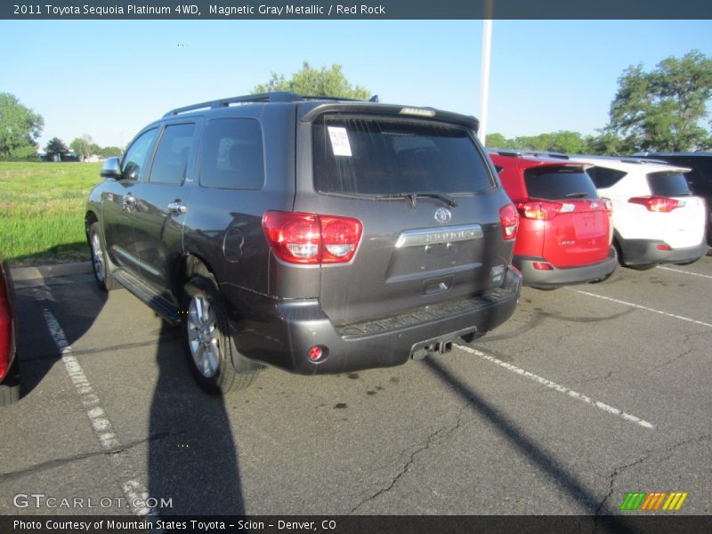 Magnetic Gray Metallic / Red Rock 2011 Toyota Sequoia Platinum 4WD