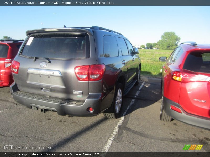 Magnetic Gray Metallic / Red Rock 2011 Toyota Sequoia Platinum 4WD