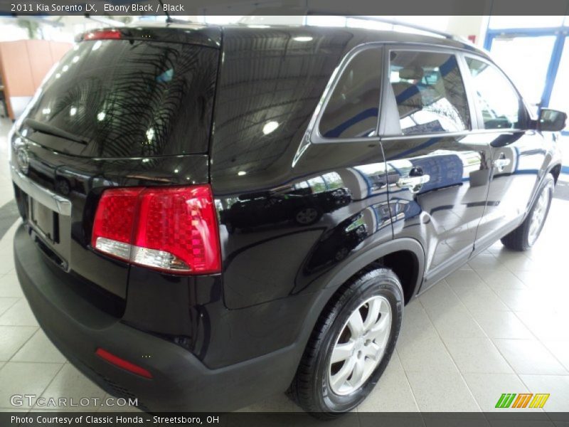 Ebony Black / Black 2011 Kia Sorento LX