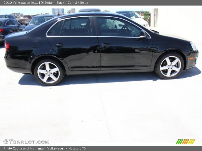 Black / Cornsilk Beige 2010 Volkswagen Jetta TDI Sedan