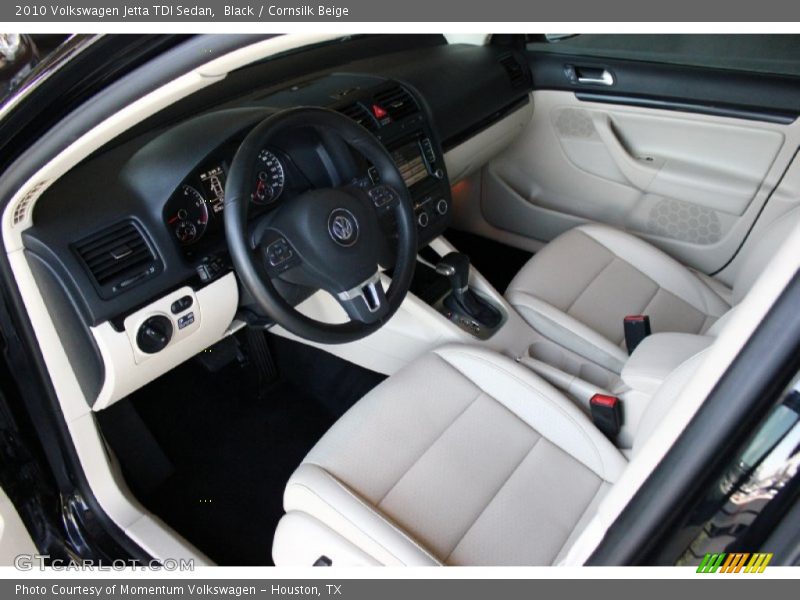  2010 Jetta TDI Sedan Cornsilk Beige Interior