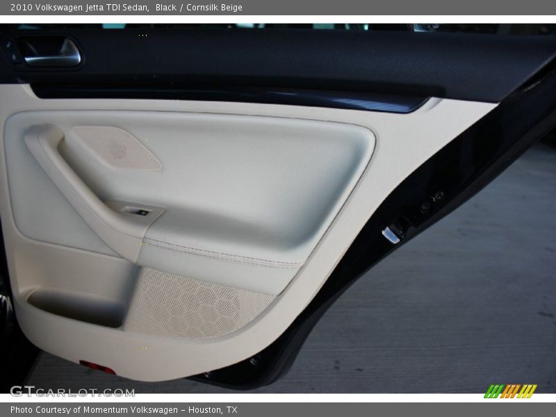 Black / Cornsilk Beige 2010 Volkswagen Jetta TDI Sedan