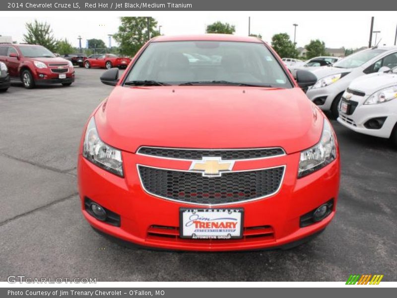 Red Hot / Jet Black/Medium Titanium 2014 Chevrolet Cruze LS