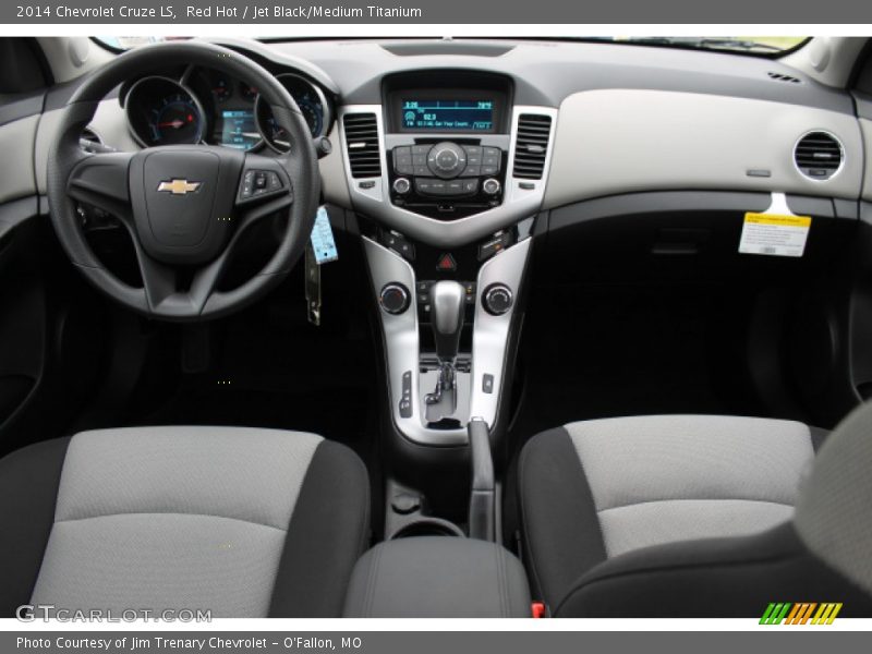 Red Hot / Jet Black/Medium Titanium 2014 Chevrolet Cruze LS