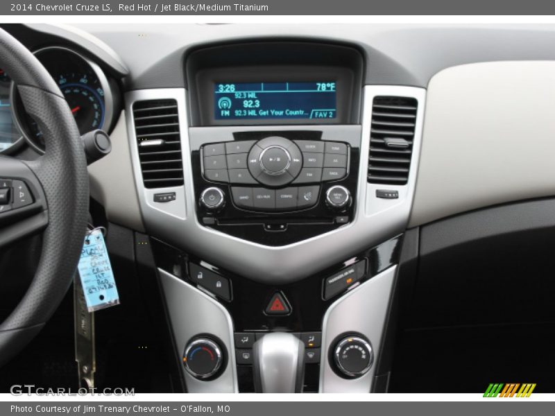 Red Hot / Jet Black/Medium Titanium 2014 Chevrolet Cruze LS