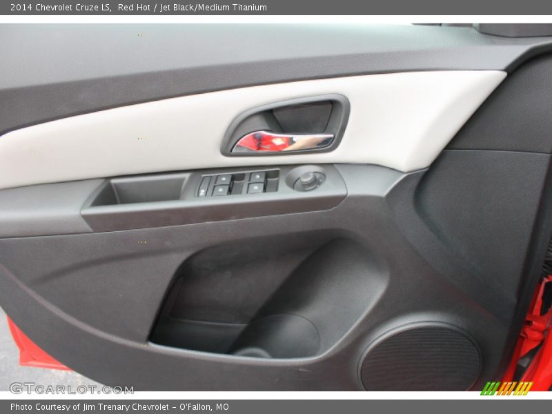 Red Hot / Jet Black/Medium Titanium 2014 Chevrolet Cruze LS