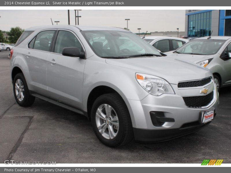 Silver Ice Metallic / Light Titanium/Jet Black 2014 Chevrolet Equinox LS