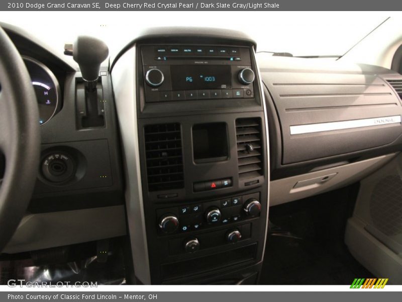 Dashboard of 2010 Grand Caravan SE