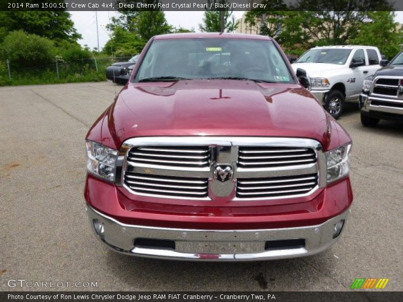 Deep Cherry Red Crystal Pearl / Black/Diesel Gray 2014 Ram 1500 SLT Crew Cab 4x4