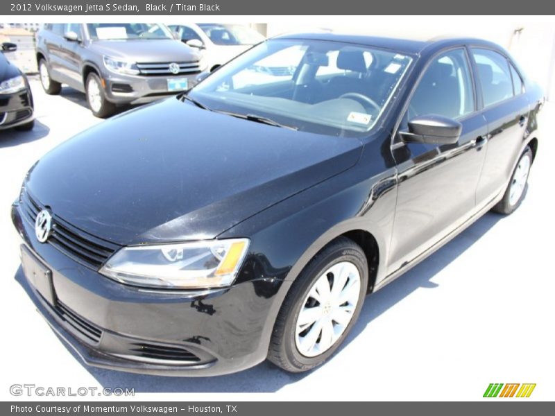 Black / Titan Black 2012 Volkswagen Jetta S Sedan
