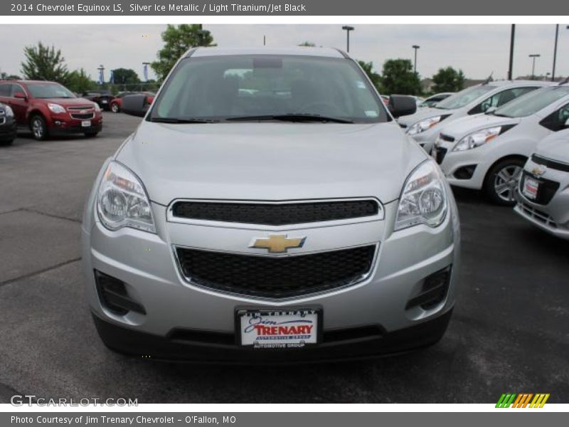Silver Ice Metallic / Light Titanium/Jet Black 2014 Chevrolet Equinox LS