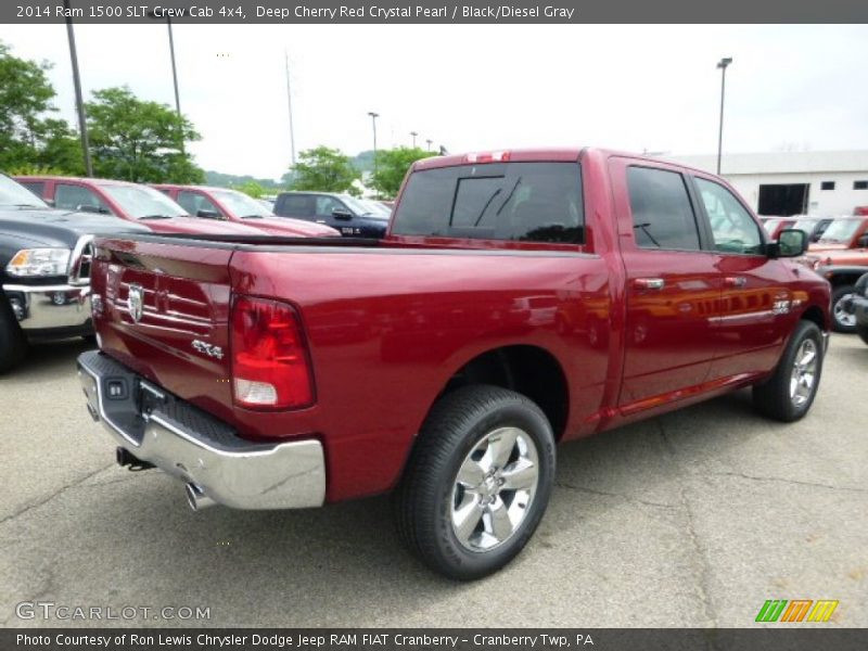 Deep Cherry Red Crystal Pearl / Black/Diesel Gray 2014 Ram 1500 SLT Crew Cab 4x4