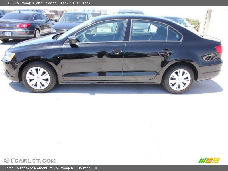 Black / Titan Black 2012 Volkswagen Jetta S Sedan