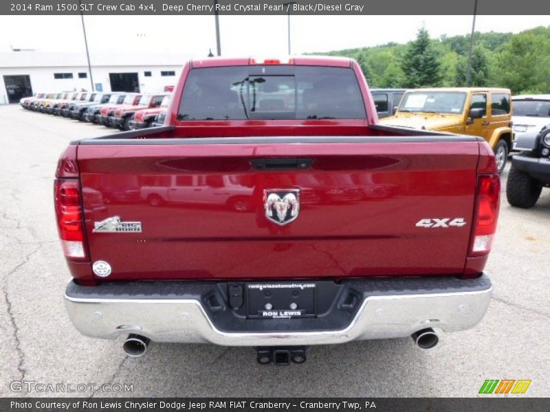 Deep Cherry Red Crystal Pearl / Black/Diesel Gray 2014 Ram 1500 SLT Crew Cab 4x4