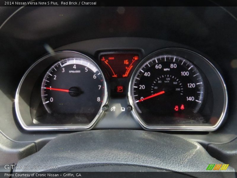 Red Brick / Charcoal 2014 Nissan Versa Note S Plus