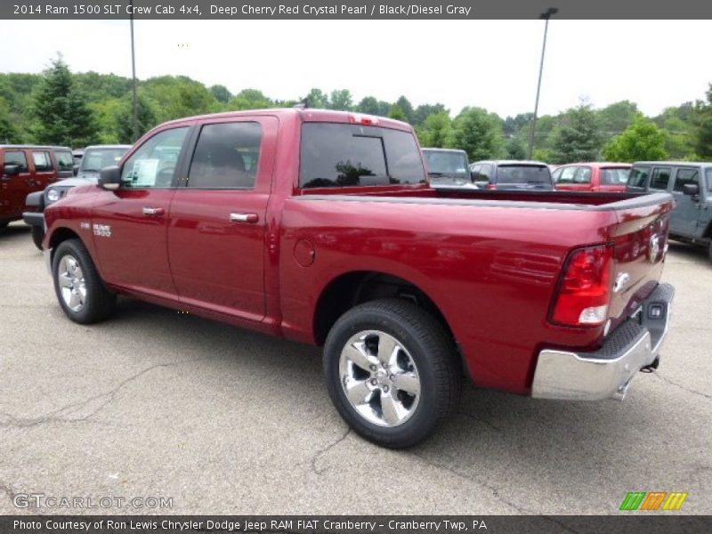 Deep Cherry Red Crystal Pearl / Black/Diesel Gray 2014 Ram 1500 SLT Crew Cab 4x4