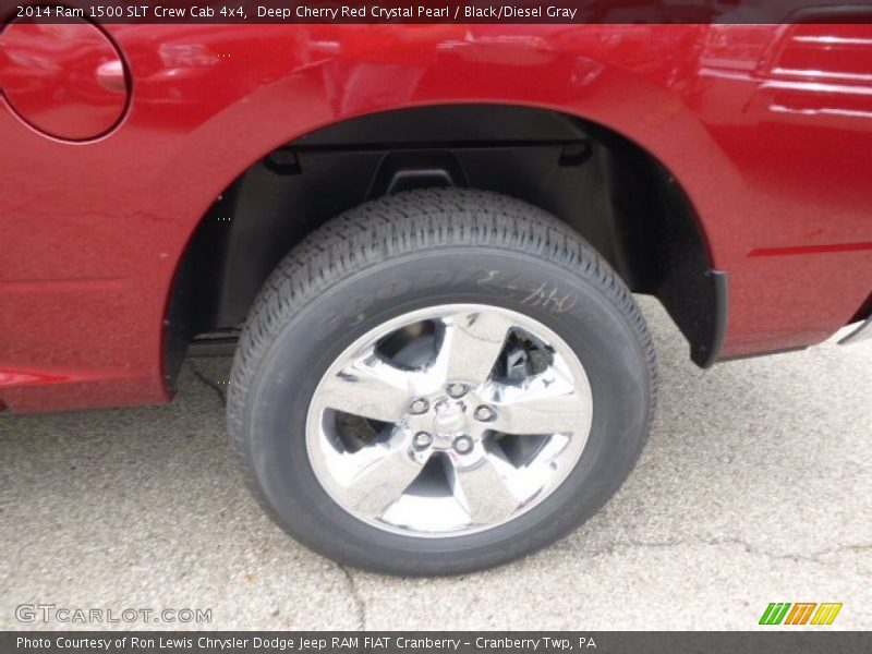 Deep Cherry Red Crystal Pearl / Black/Diesel Gray 2014 Ram 1500 SLT Crew Cab 4x4