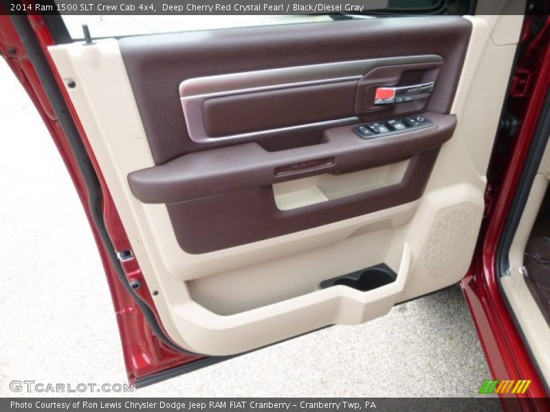 Deep Cherry Red Crystal Pearl / Black/Diesel Gray 2014 Ram 1500 SLT Crew Cab 4x4