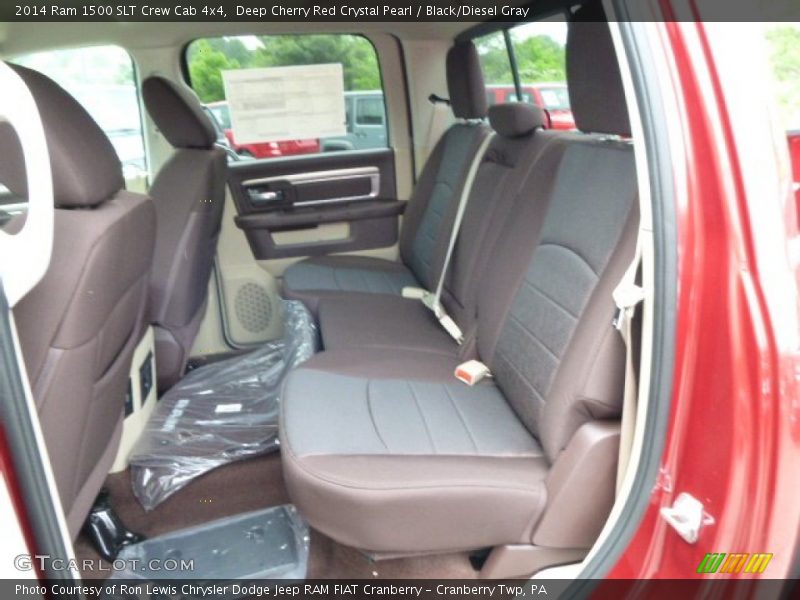 Deep Cherry Red Crystal Pearl / Black/Diesel Gray 2014 Ram 1500 SLT Crew Cab 4x4