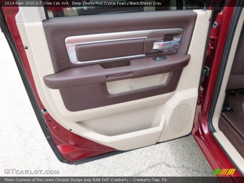Deep Cherry Red Crystal Pearl / Black/Diesel Gray 2014 Ram 1500 SLT Crew Cab 4x4