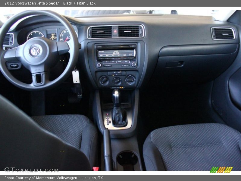 Black / Titan Black 2012 Volkswagen Jetta S Sedan