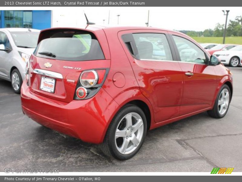 Crystal Red Tintcoat / Jet Black/Dark Titanium 2013 Chevrolet Sonic LTZ Hatch