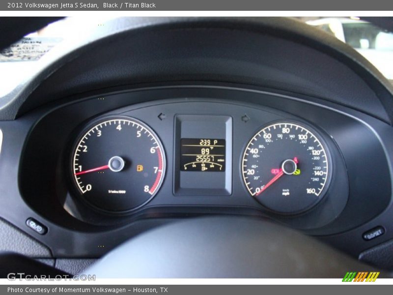 Black / Titan Black 2012 Volkswagen Jetta S Sedan