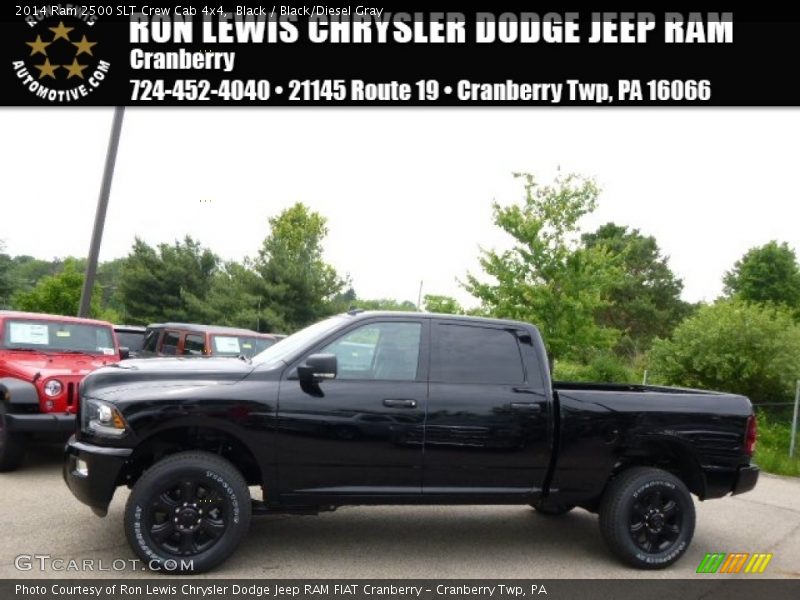 Black / Black/Diesel Gray 2014 Ram 2500 SLT Crew Cab 4x4