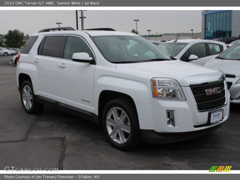 Summit White / Jet Black 2010 GMC Terrain SLT AWD