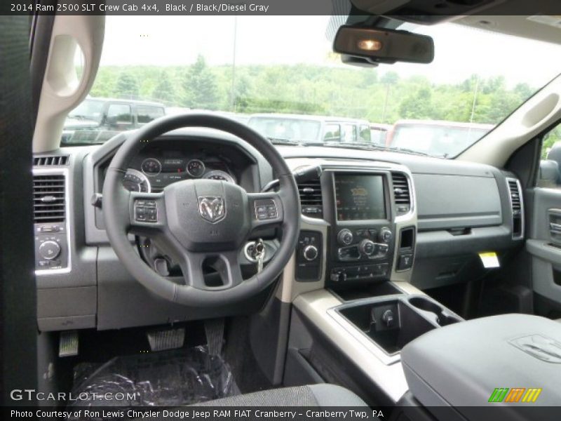  2014 2500 SLT Crew Cab 4x4 Black/Diesel Gray Interior