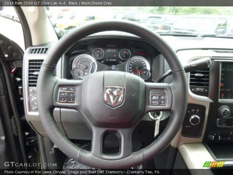 Black / Black/Diesel Gray 2014 Ram 2500 SLT Crew Cab 4x4