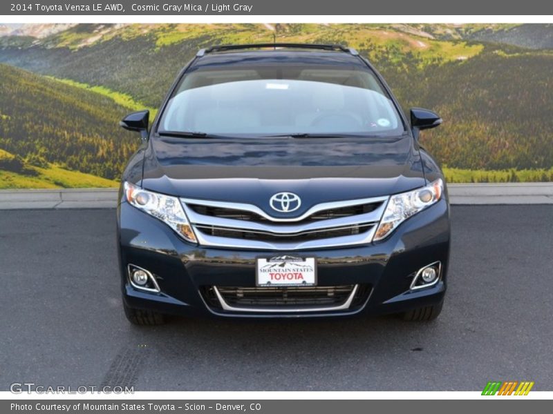 Cosmic Gray Mica / Light Gray 2014 Toyota Venza LE AWD