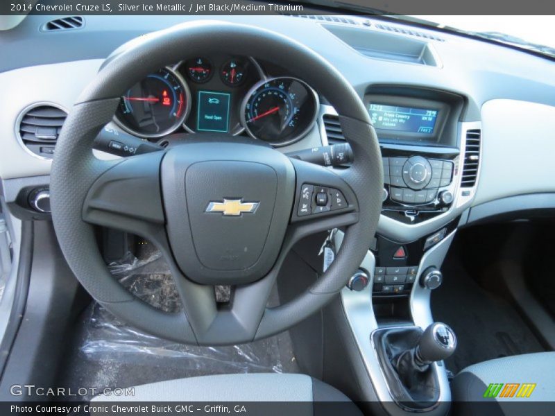 Silver Ice Metallic / Jet Black/Medium Titanium 2014 Chevrolet Cruze LS
