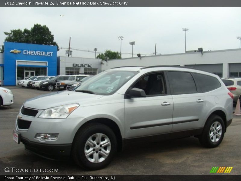 Silver Ice Metallic / Dark Gray/Light Gray 2012 Chevrolet Traverse LS