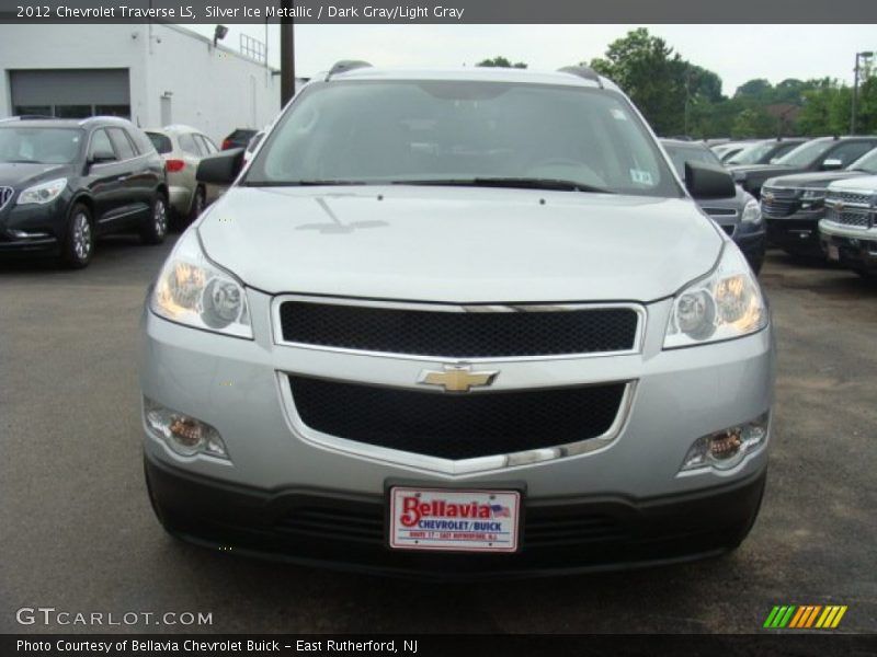Silver Ice Metallic / Dark Gray/Light Gray 2012 Chevrolet Traverse LS