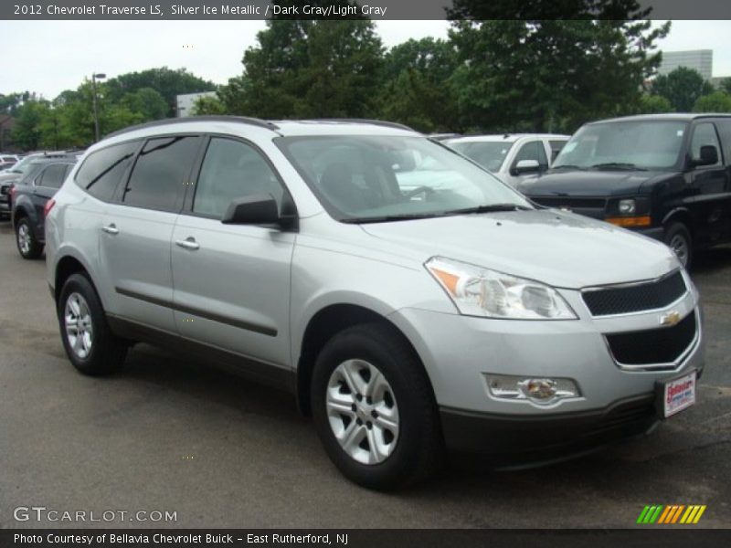 Silver Ice Metallic / Dark Gray/Light Gray 2012 Chevrolet Traverse LS