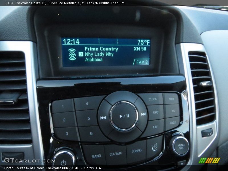 Silver Ice Metallic / Jet Black/Medium Titanium 2014 Chevrolet Cruze LS