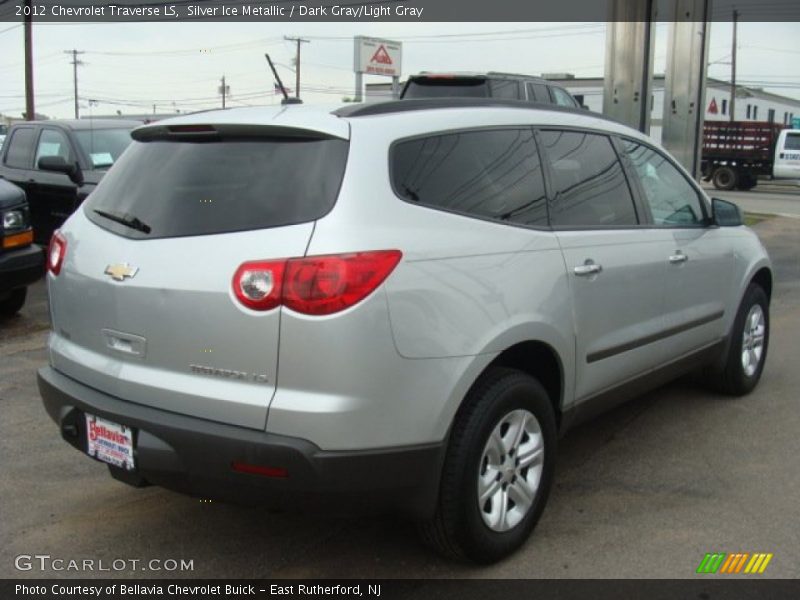 Silver Ice Metallic / Dark Gray/Light Gray 2012 Chevrolet Traverse LS