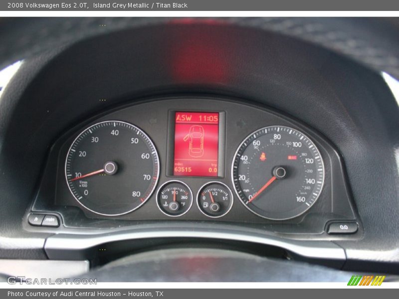 Island Grey Metallic / Titan Black 2008 Volkswagen Eos 2.0T