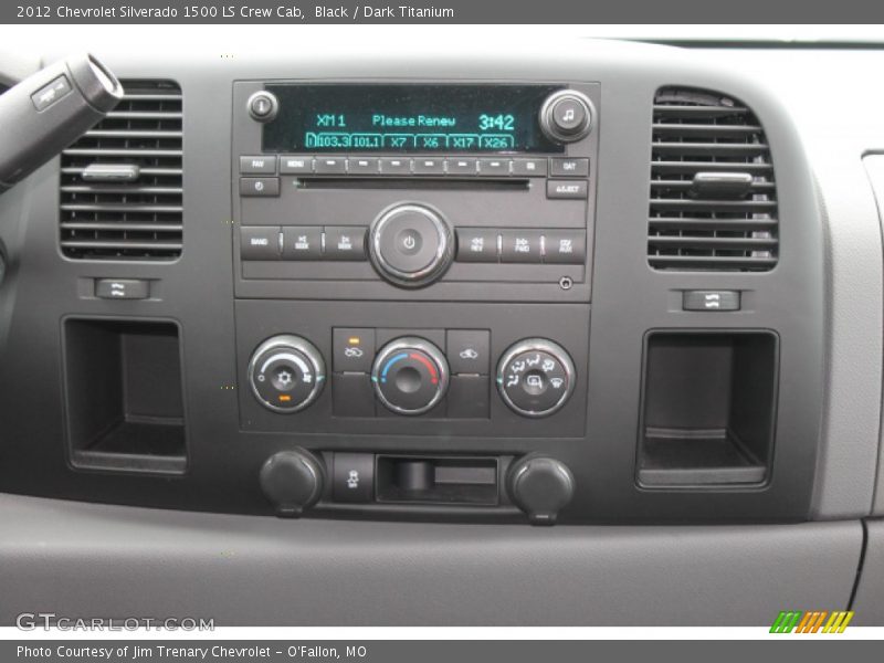 Black / Dark Titanium 2012 Chevrolet Silverado 1500 LS Crew Cab