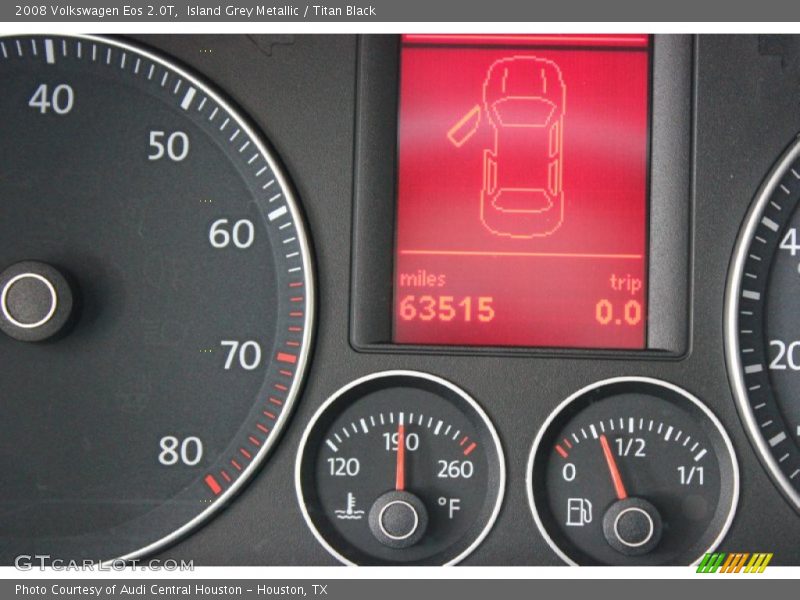 Island Grey Metallic / Titan Black 2008 Volkswagen Eos 2.0T