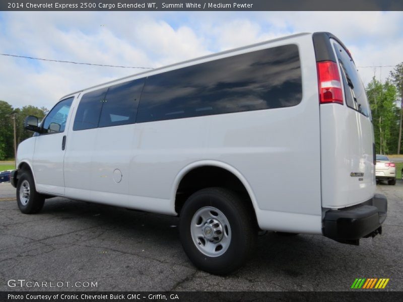 Summit White / Medium Pewter 2014 Chevrolet Express 2500 Cargo Extended WT