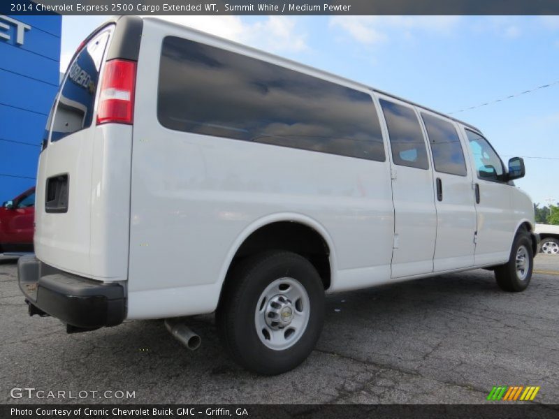 Summit White / Medium Pewter 2014 Chevrolet Express 2500 Cargo Extended WT