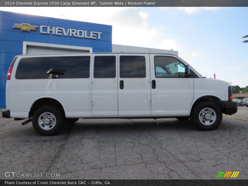 Summit White / Medium Pewter 2014 Chevrolet Express 2500 Cargo Extended WT