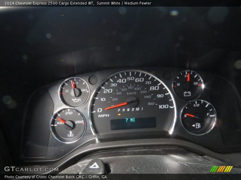 Summit White / Medium Pewter 2014 Chevrolet Express 2500 Cargo Extended WT