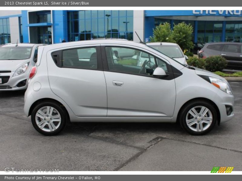 Silver Ice / Silver/Blue 2013 Chevrolet Spark LS